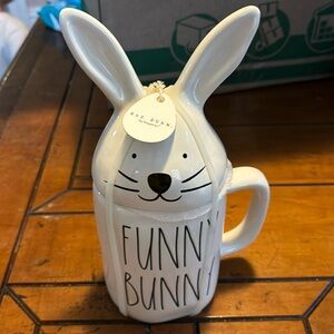 Rae Dunn funny bunny mug NWT